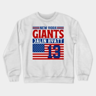 New York Giants Hyatt 13 American Flag Football Crewneck Sweatshirt